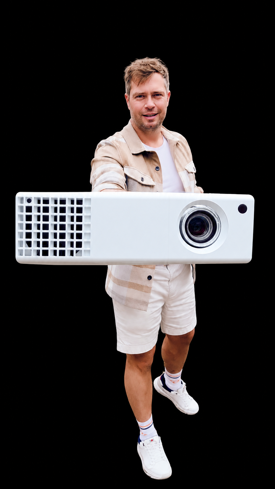 Stiev mit Beamer-Technik